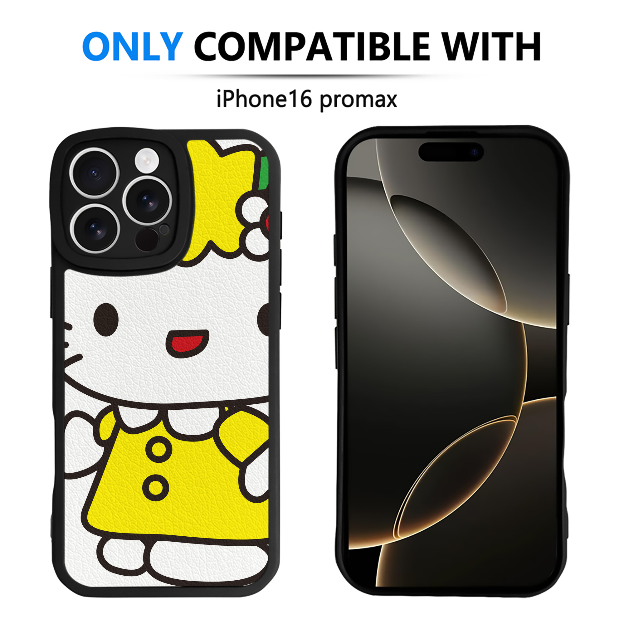 （画像用） Hello Kitty ハローキティ 【iPhone 16シリーズ対応】シリコンスマホケース（レザー調） 材質：シリコン